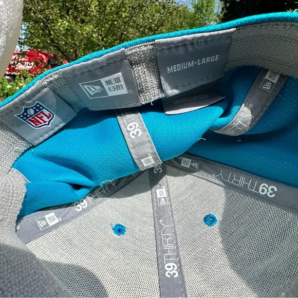 Carolina Panthers NFL New Era 39Thirty Medium/Large Fitted Hat - Picture 6 of 8